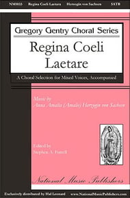 Regina Coeli Laetare SATB choral sheet music cover Thumbnail